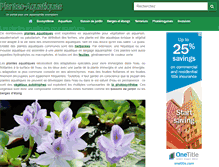 Tablet Screenshot of plantes-aquatiques.com